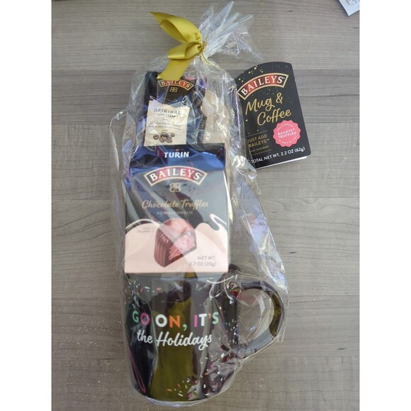 BAILEYS Irish Cream Turin Chocolate Truffles Coffee Bag & Mug Gift Set Holiday - Picture 3 of 8
